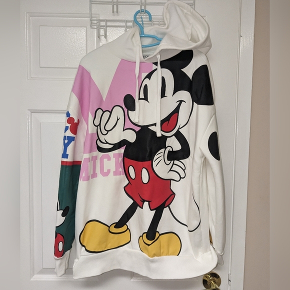 Oversized printed hoodie - cream/mickey mouse - Picture 3 of 10